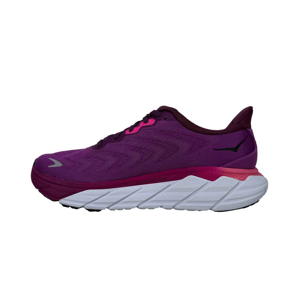 Hoka Arahi 6 Running Shoes Womens 9.5 B Grape Wine Beauty Berry 1123195 GWBY - Picture 2 of 12